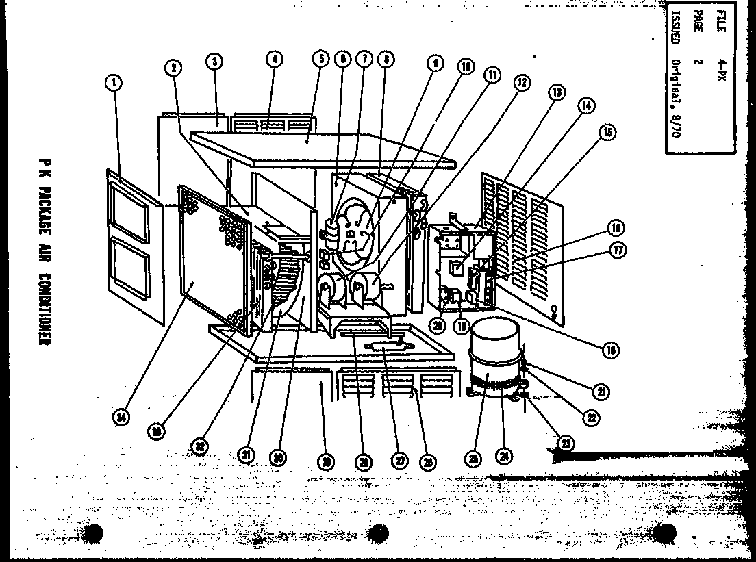 Amana PK5-3A replacement parts diagram