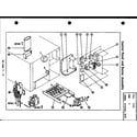 Amana E.G.24/80-1 control panel and burner assembly diagram
