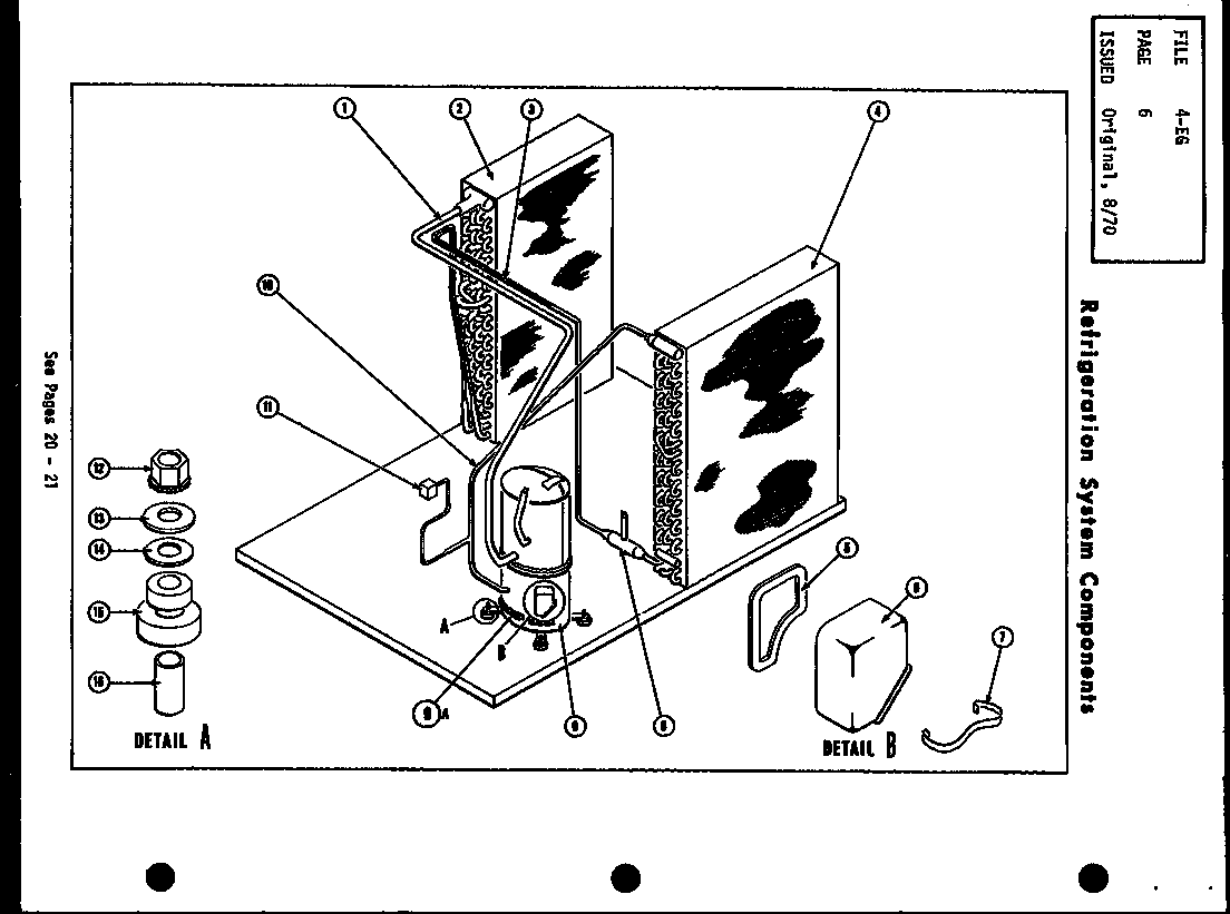 Amana E.G.24/80-1 refrigeration system components diagram