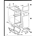Amana EFL-20122-1A/P96450-8F cabinet parts (efl-2070-1a/p96450-5f) (efl-2087-1a/p96450-6f) (efl-20105-1a/p96450-7f) (efl-20122-1a/p96450-8f) diagram