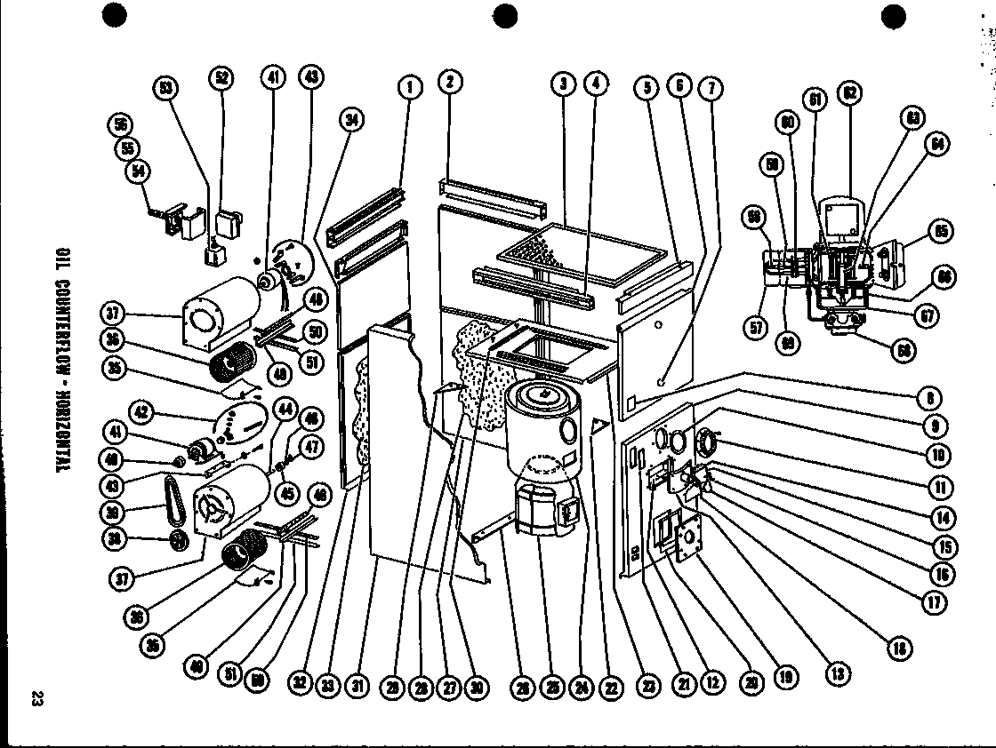 Amana OSCH-96-3 replacement parts diagram