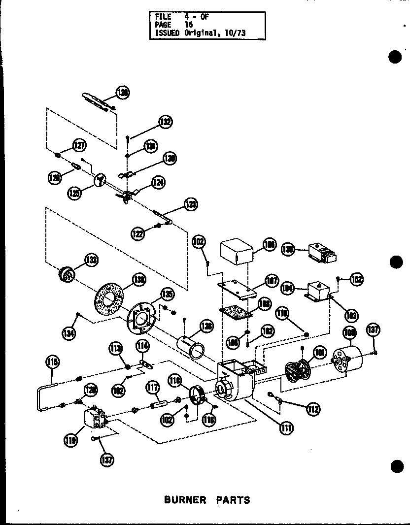 Amana OC-125-4/P96290-4F burner parts (ol-100/p96289-1f) (ol-100-3/p96289-2f) (ol-125/p96289-3f) (ol-125-3/p96289-4f) (ol-150/p96289-5f) (ol-150-4/p96289-6f) (ol-200/p96318-1f) (ol-250/p96318-2f) diagram