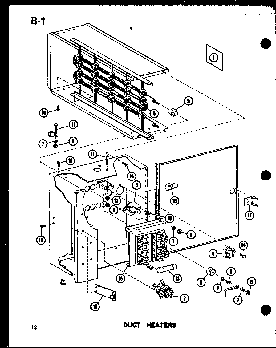 Amana CR2-1/P67850-3C duct heaters (d55338-5/p55338-5c) (d55338-10/p55338-10c) (d55388-15/p55338-15c) (d55338-20/p55338-20c) diagram