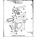 Amana CRF1.5-1J/P54881-1C condenser fan and motor parts diagram