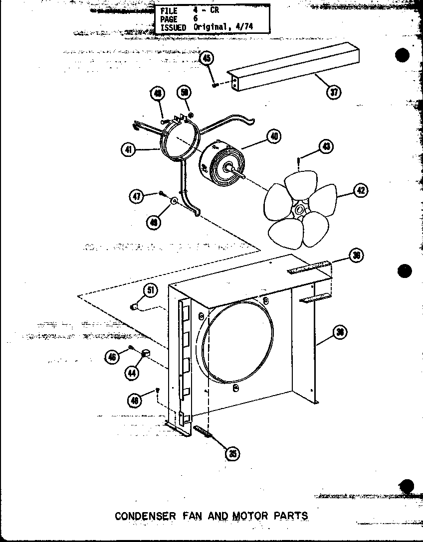 Amana CR5-3/P58372-26C condenser fan and motor parts (cr1.5-1/p58094-17c) (cr1.5-1/p55056-1c) (cr2-1/p58094-18c) (cr2-1/p55056-2c) (cr2.5-1/p58094-19c) (cr2.5-1/p58094-20c) (cr2.5-1/p55056-3c) (cr2.5-1/p55056-5c) (cr3-1/p58094-15c) (cr3-1/p58094-23c) (cr3-1/p55056-4c) diagram