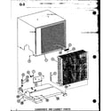 Amana CRF2.5-1J/P55200-18C condenser and cabinet parts diagram