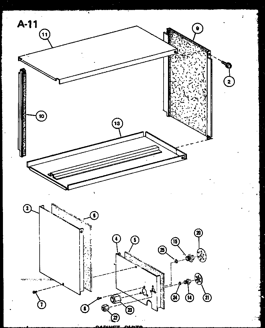 Amana SCFC60HOH-A/P68598-9C cabinet parts diagram