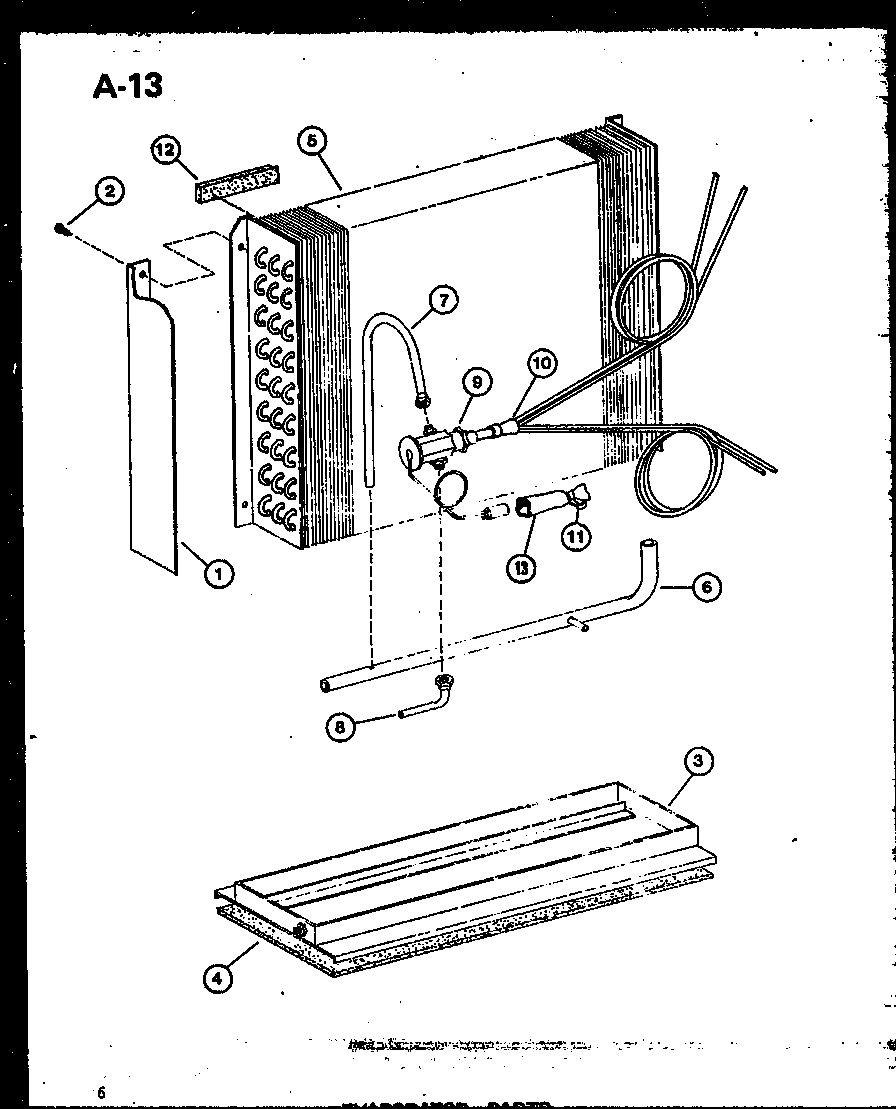 Amana SCFC60HOH-A/P68598-9C evaporator parts diagram
