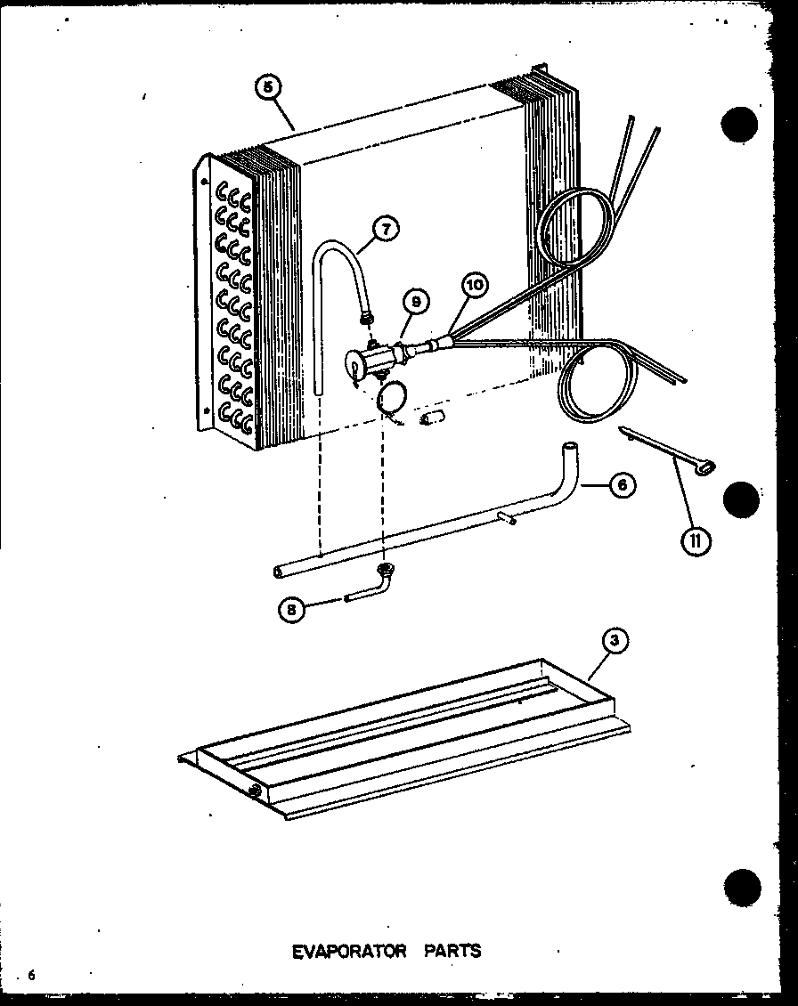 Amana SCFC42HOHC/P9920012C evaporator parts diagram