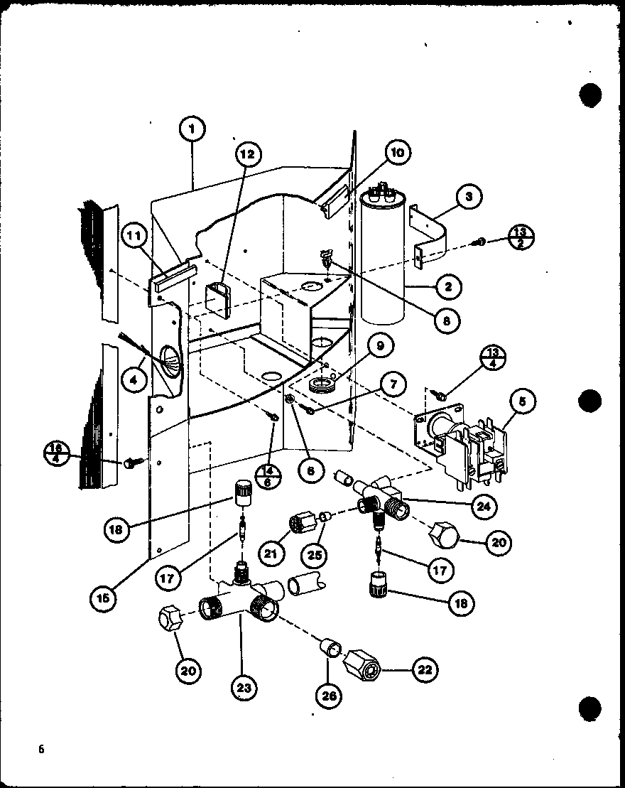 Amana VRCF24-U01A/P69210-3C control assembly diagram