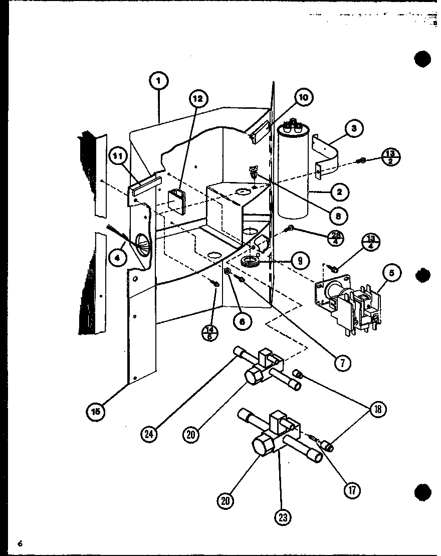 Amana VRCF18U01B/P9917909C control assembly diagram