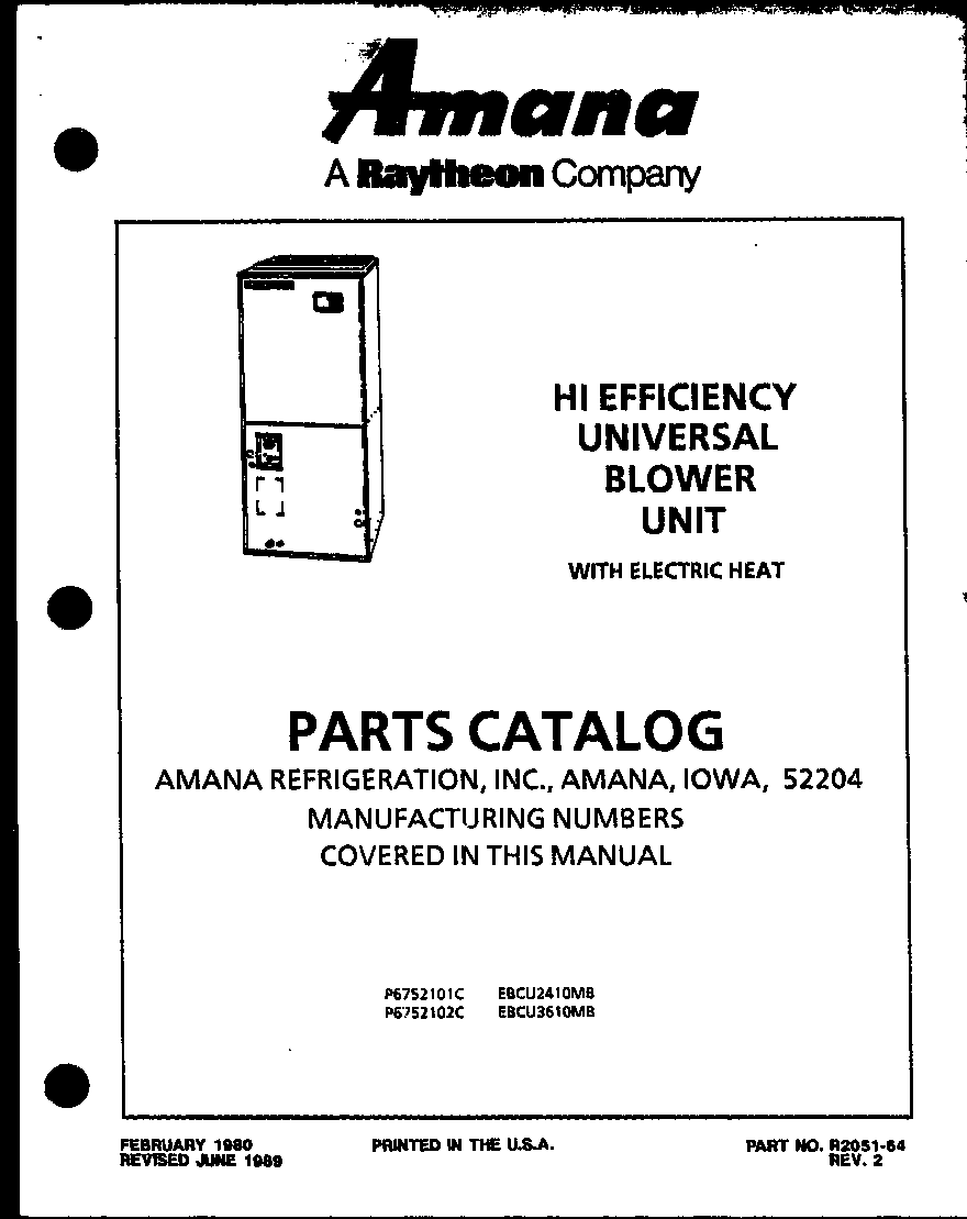 Amana EBCU3610MB/P6752102C (d6772301) diagram