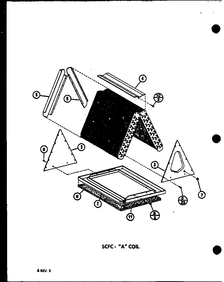 Amana D6763620/P6763620C scfc- "a" coil (scfc18aova/p6917102c) (scfc24aova/p6917103c) (scfc18aovb/p6917105c) (scfc24aovb/p6917106c) (scfc24aovd/p6917107c) diagram