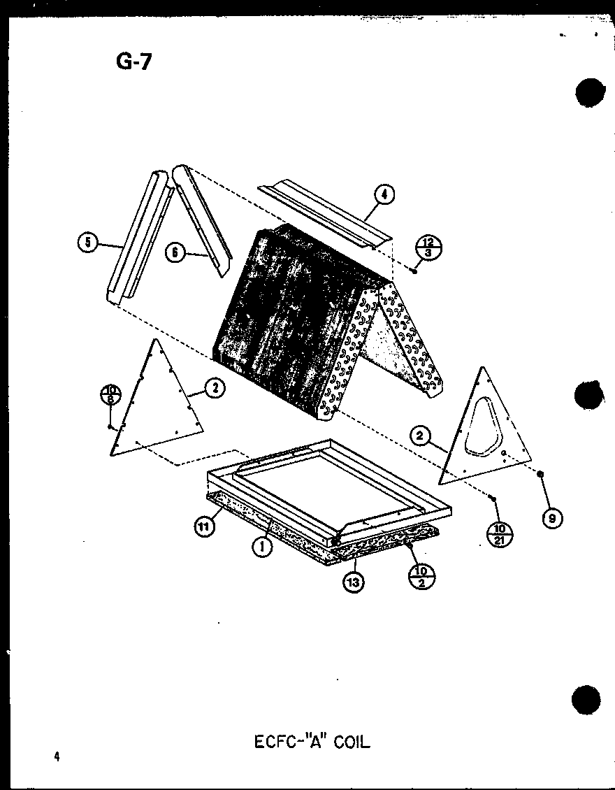 Amana ECFC24AOM-C/P67487-9C ecfc-"a" coil (ecfc24aom-c/p67487-9c) (ecfc30aom-c/p67487-10c) diagram