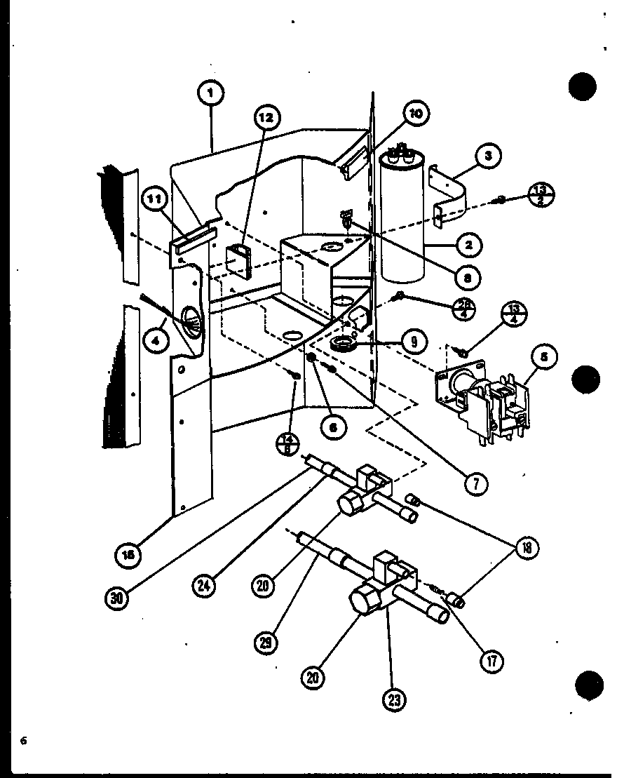 Amana VRCF18U01C/P9885210C control assembly diagram