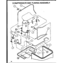 Amana SRCF42U01E/P1100010C compressor and tubing assembly (srcf48u01d/p1100005c) (srcf48u01e/p1100011c) (srcf48u03d/p1100006c) (srcf48u03e/p1100012c) (srcf60u01d/p1100007c) (srcf60u03d/p1100008c) diagram