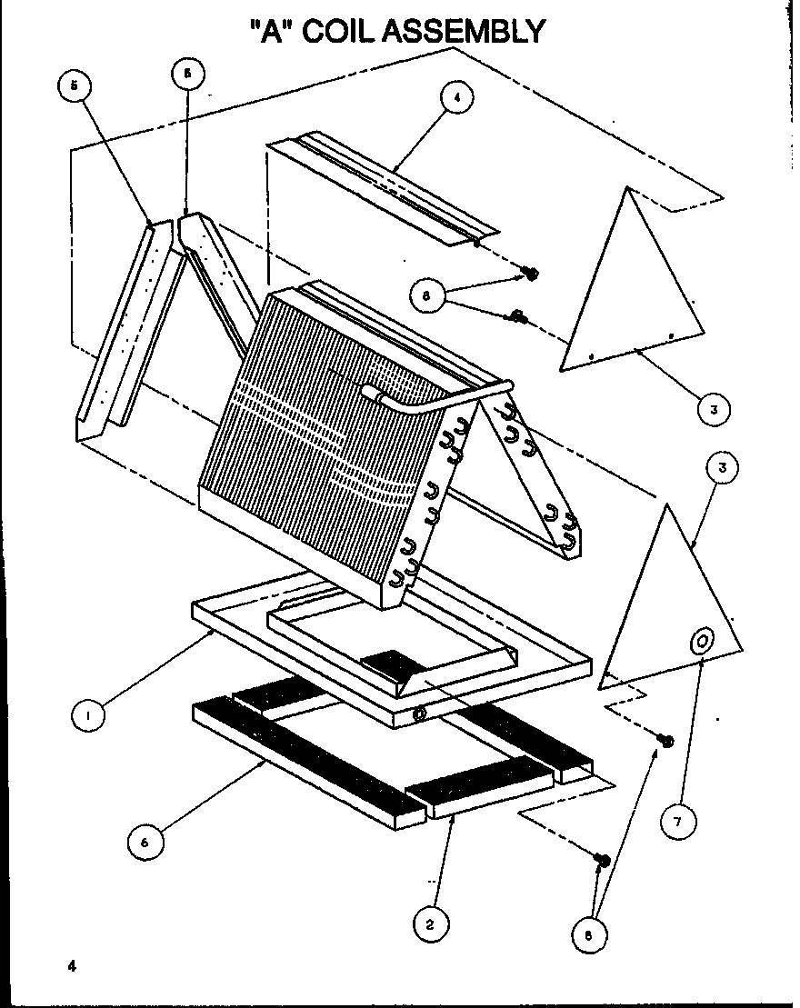 Amana SCFC42AUMD/P6944907C "a" coil assembly diagram