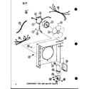 Amana RHQ3600-1B/P67850-15C condenser fan and motor parts diagram
