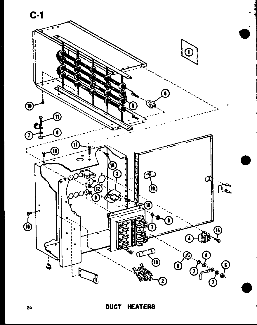 Amana ERHQ30-W01C/P68522-7C duct heaters (d55338-5/p55338-5c) (d55338-10/p55338-10c) (d55338-15/p55338-15c) (d55338-20/p55338-20c) diagram