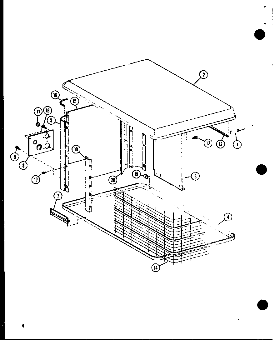 Amana ERHQ48-W01C/P68056-16C cabinet diagram