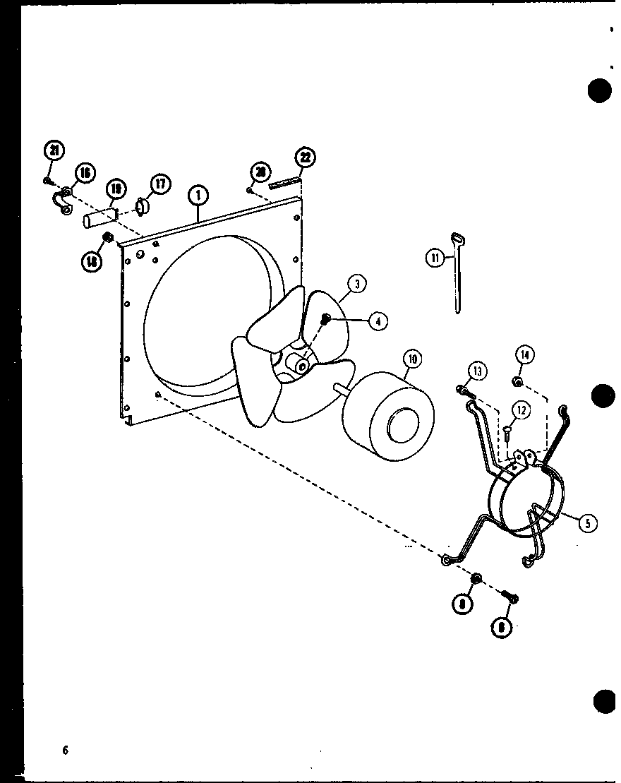Amana ERHQ48-W01C/P68056-16C motor mount assembly diagram