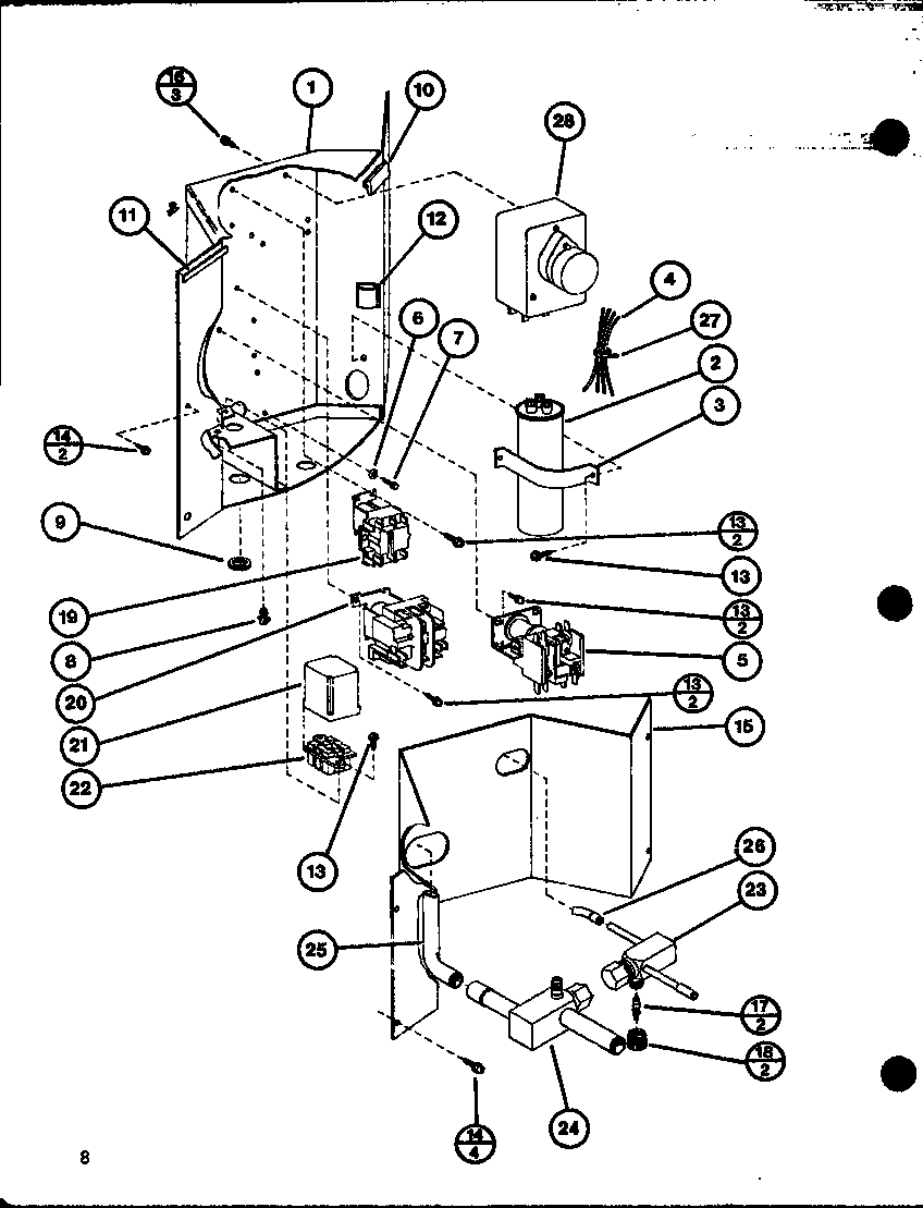 Amana ARHF24-U01A/P69568-2C control box diagram