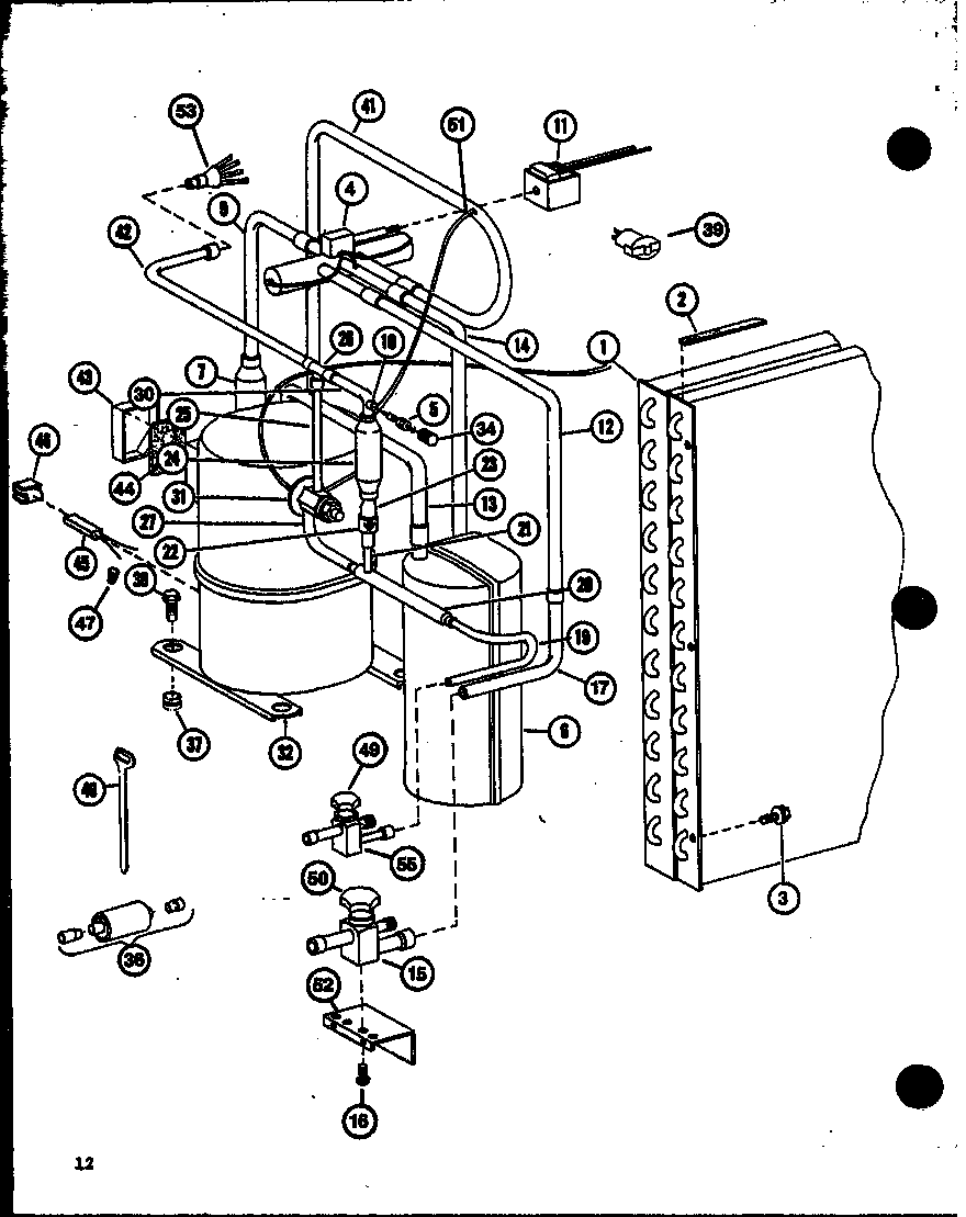 Amana ERHF42U01A/P9918401C (erhf60u01a/p9918405c) (erhf60u03a/p9918406c) diagram