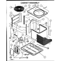 Amana ZRHF42U01B/P1155510C cabinet assembly diagram