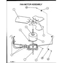 Amana ZRHF42U01B/P1155510C fan motor assembly diagram