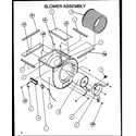 Amana BHAS18C002A/P1135204C blower assembly diagram