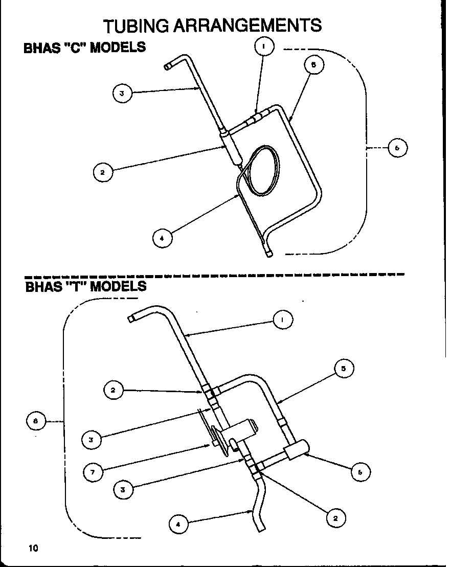 Amana BHAS36T002A/P1100712C tubing arrangements diagram