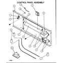 Amana BHAA30T002B/P1109707C control panel assembly diagram
