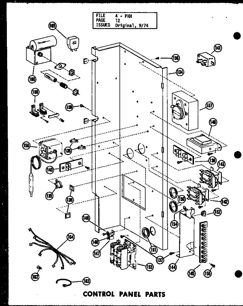 Amana PKH2-1H/P55196-12C control panel parts (pkh2-1h/p55196-12c) (pkh2-1h/p55196-15c) (pkh2.5-1h/p55196-13c) (pkh2.5-1h/p55196-16c) (pkh3-1h/p55196-14c) (pkh3-1h/p55196-17c) diagram