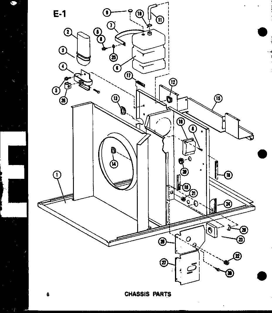 Amana EPCG6012-3C/P67470-26C chassis parts (epcg2408-1c/p67470-14c) (epcg3010-1c/p67470-15c) (epcg3612-1c/p67470-16c) diagram