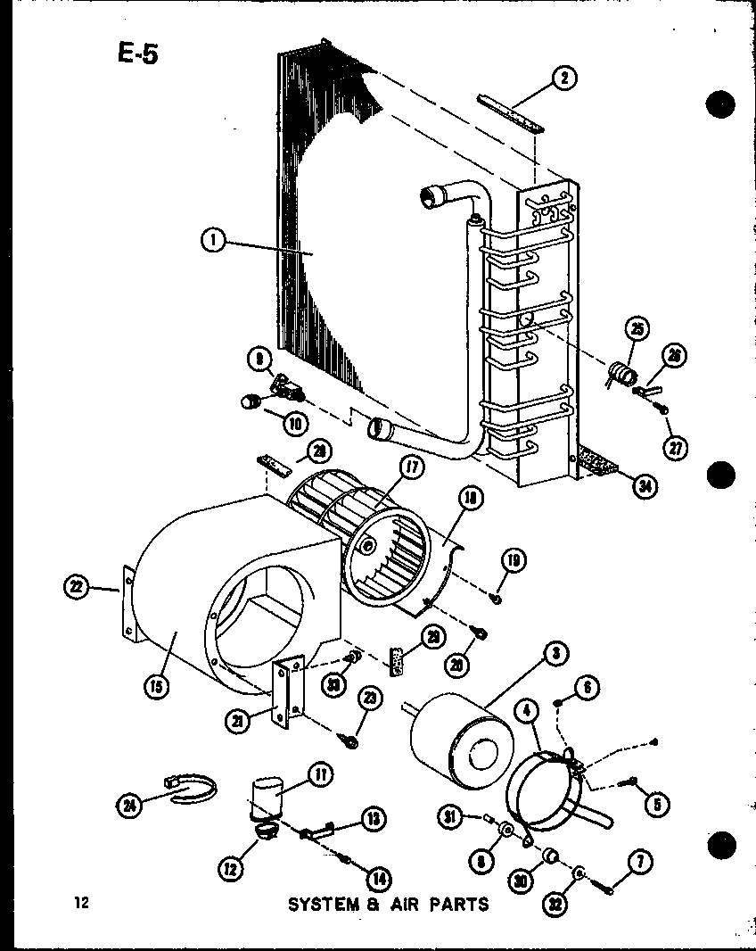 Amana EPCG6012-3C/P67470-26C system & air parts (epcg2408-1c/p67470-14c) (epcg3010-1c/p67470-15c) (epcg3612-1c/p67470-16c) diagram