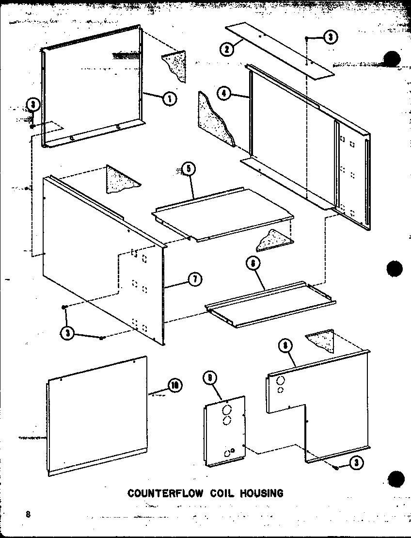 Amana ECFC48AUM-B/P67840-2C counterflow coil housing (d67636-24/p67636-24c) diagram