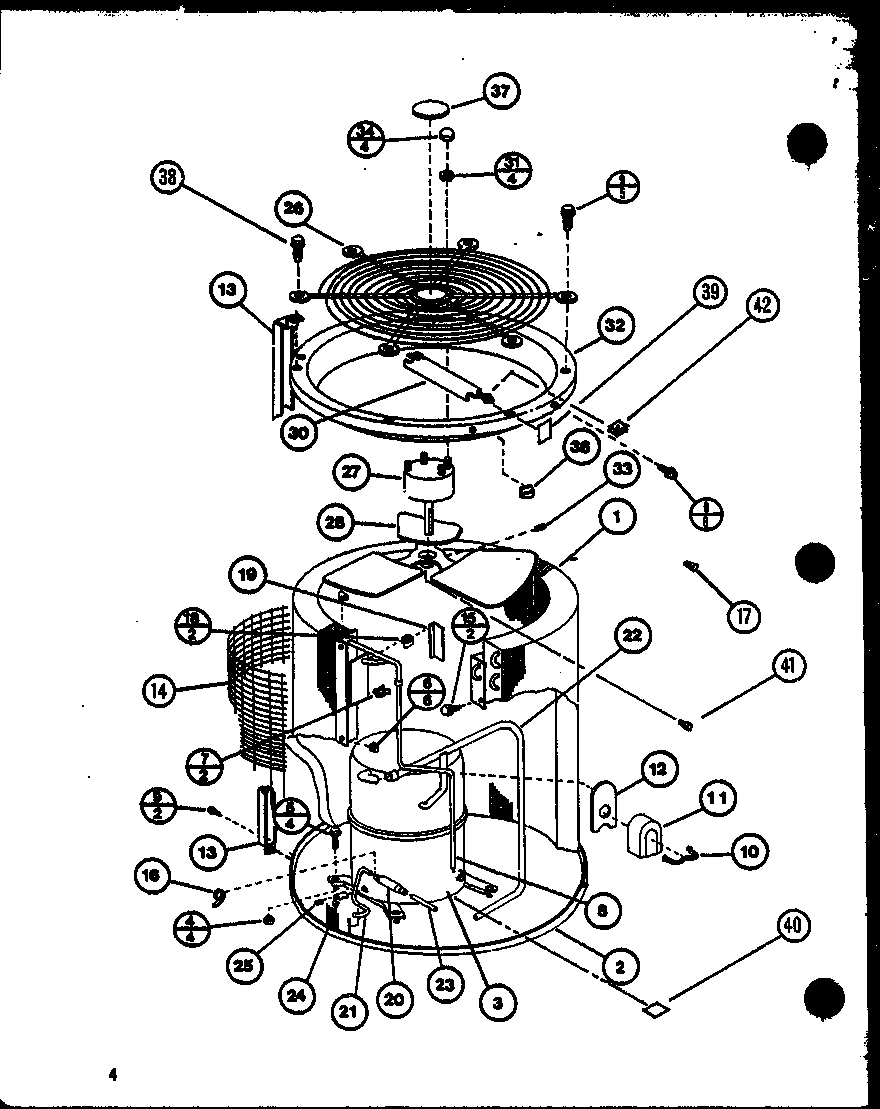 Amana ARCF24U01BC/P9917924C preform coil assembly diagram