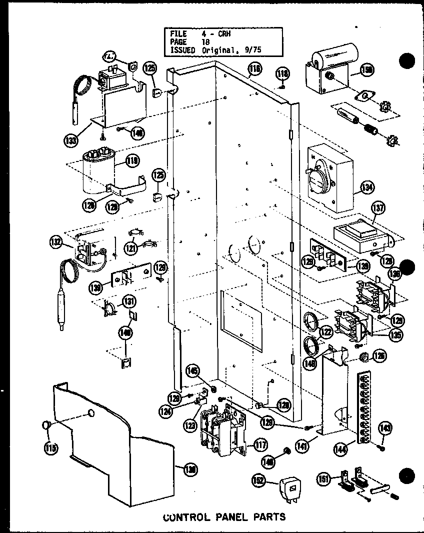 Amana CRH2.5-1/P55200-19C control panel parts (crh5-1/p55200-25c) diagram