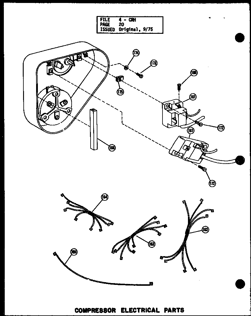Amana CRH2.5-1/P55200-19C compressor electrical parts (crh5-1/p55201-25c) diagram