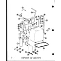 Amana RHQ36/P55200-53C compressor and tubing parts (erhq24/p55200-49c) (erhq30/p55200-52c) (rhq36/p55200-53c) diagram
