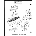 Amana VBCH35/P54882-8 hanging bracket and system parts diagram