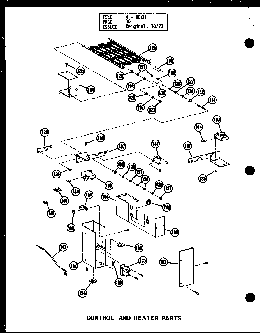 Amana VBCH-35X-1J/P54878-6C control and heater parts diagram
