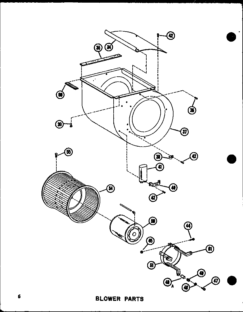 Amana VBCH-35X-1W/P55572-4C blower parts (vbch-30x-1w/p55572-3c) (vbch-35x-1w/p55572-4c) (vbch-30x-1j/p54878-23c) diagram