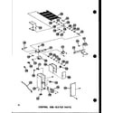 Amana VBCH35/P55895-2C control and heater parts (vbch-30x-1w/p55572-3c) (vbch-35x-1w/p55572-4c) diagram