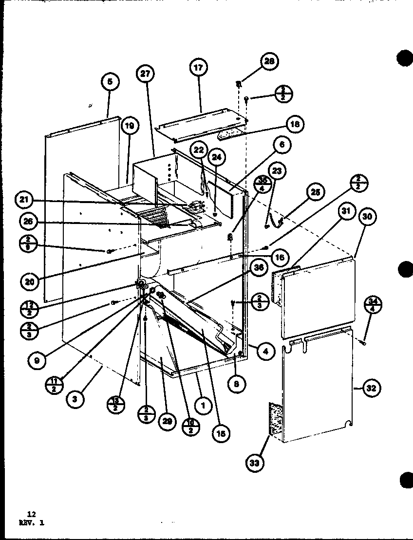 Amana AHK-5/P6964505 (abch2400ma/p6959302c) (abch2410ma/p6959303c) (abch3600ma/p6959304c) (abch3610ma/p6959305c) diagram