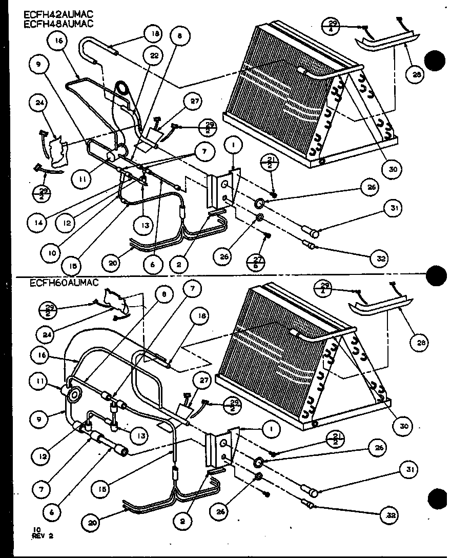 Amana ECFH48AUMB/P9918508C (ecfh42aumac/p9918504c) (ecfh48aumac/p9918505c) (ecfh60aumac/p9918506c) diagram