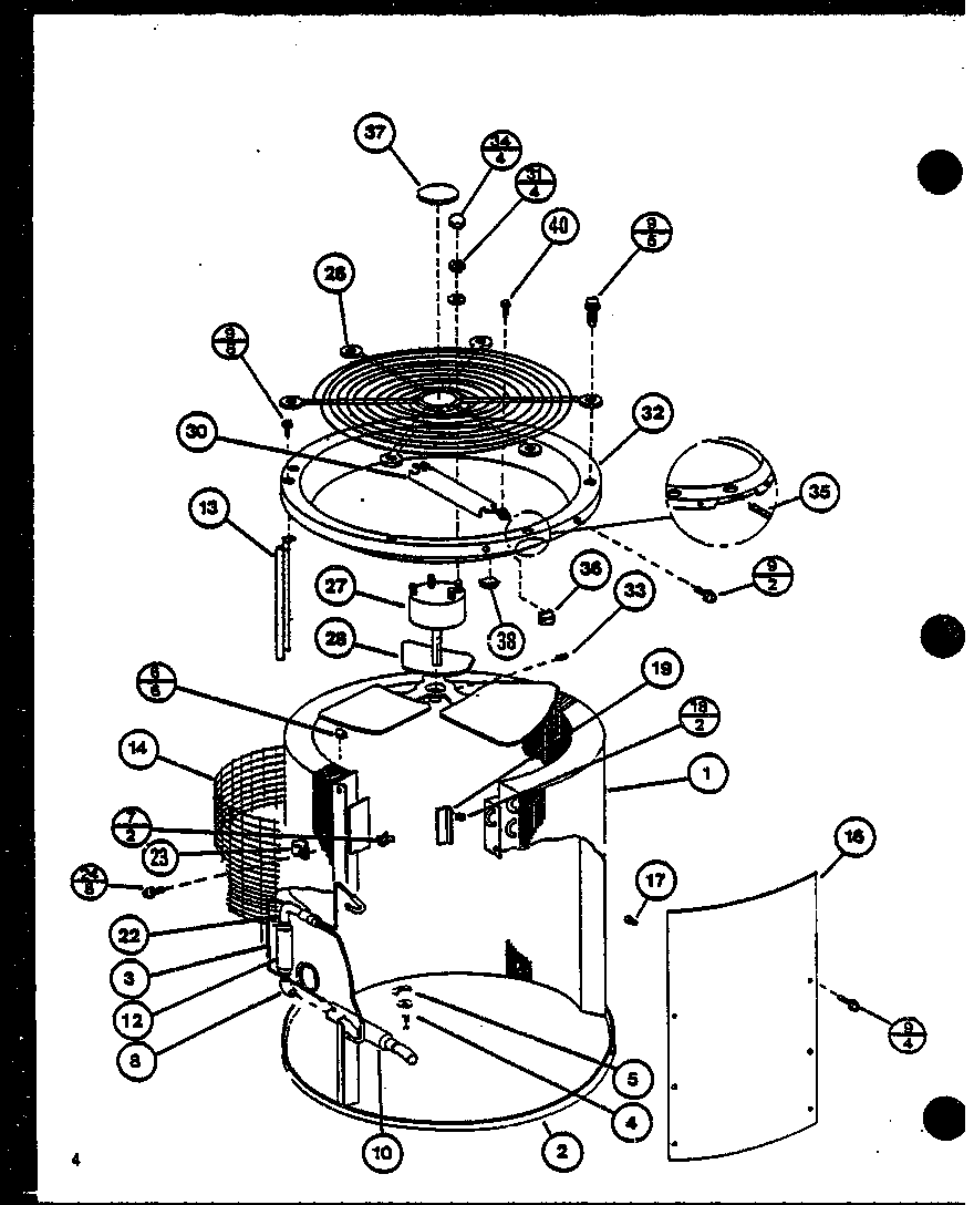 Amana ARHF18U01B/P9917913C preform coil assembly diagram