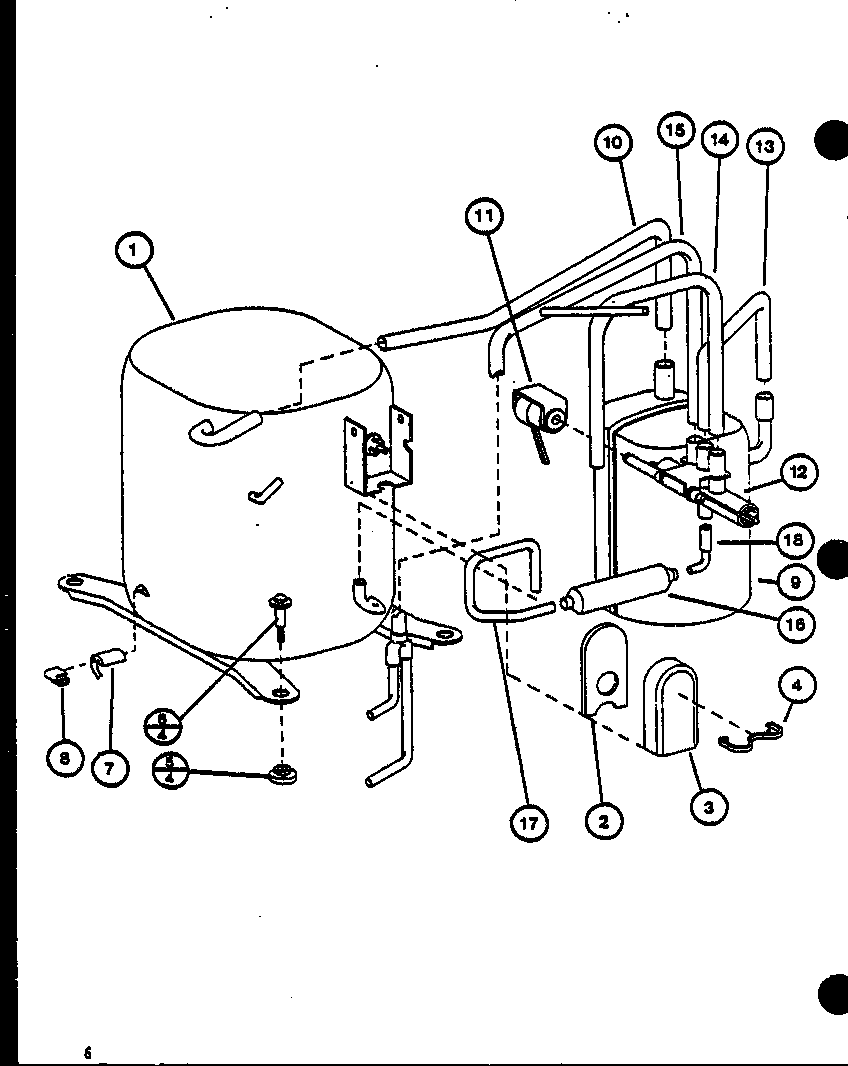 Amana ARHF18U01B/P9917913C compressor diagram