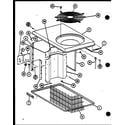 Amana ERHF42U03AC/P9918408C top cabinet assembly diagram