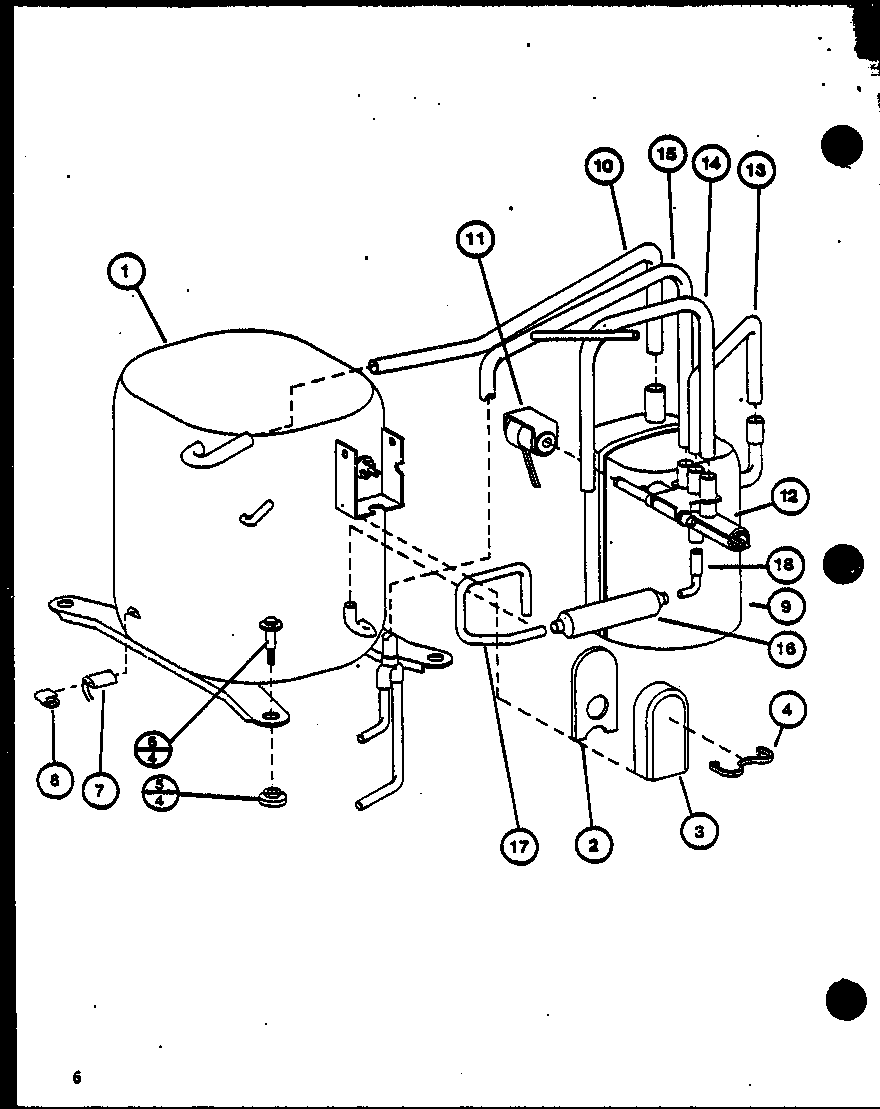 Amana ARHF24U01C/P9917923C compressor diagram